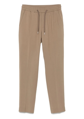 SANDRO elasticated straight-leg trousers - Neutrals