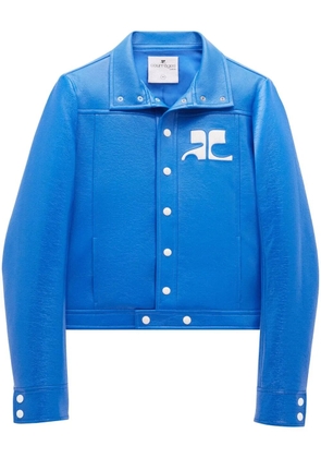 Courrèges Reedition vinyl jacket - Blue