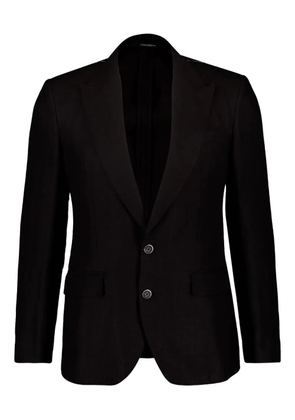 Dolce & Gabbana single-breasted two-button linen jacket - N0000