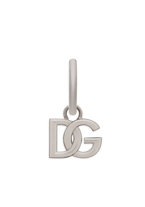 Dolce & Gabbana DG-logo hoop earring - Silver
