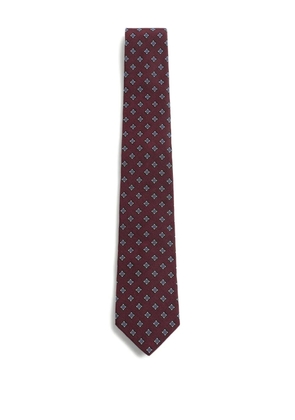 Valentino Garavani Valentie micro-check silk tie - Red