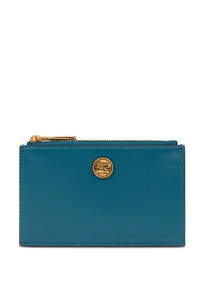 ETRO Pegaso-plaque cardholder - Blue