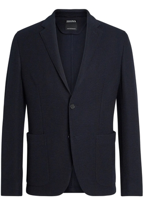 Zegna High Performance wool-cotton jacket - Blue