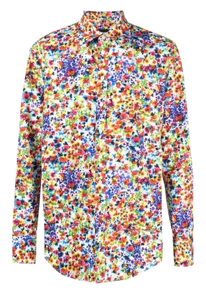 DSQUARED2 floral-print cotton shirt - Blue