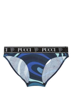 PUCCI logo-print cotton briefs (set of three) - Black