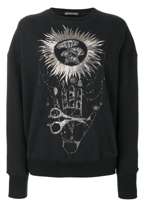 Alexander McQueen embroidered sweatshirt - Black