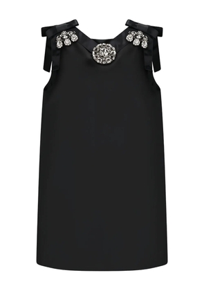 Dolce & Gabbana crystal-embellishment mini dress - Black