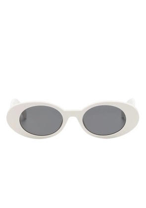 Palm Angels Eyewear Gilroy oval-frame sunglasses - White