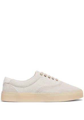 Brunello Cucinelli panelled suede sneakers - Neutrals
