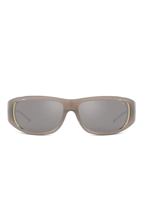 Diesel logo-plaque sunglasses - Grey