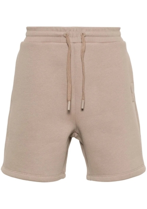 AMI Paris Ami de Coeur drawstring track shorts - Neutrals