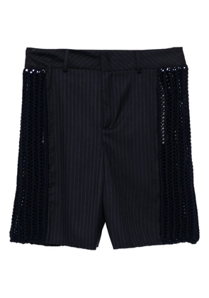 SONIA CARRASCO striped shorts - Blue