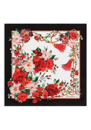 Dolce & Gabbana rose-print scarf - HH5PD ROSE ANT.BDO NAPPE