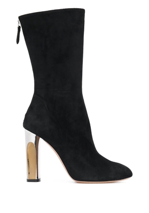 Alexander McQueen sculpted heel fitted boots - Black