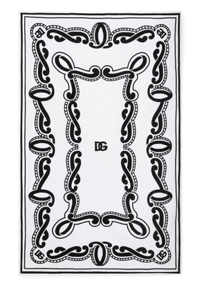 Dolce & Gabbana bandana-print beach towel - White