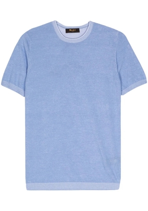 Moorer Jude-VCR short-sleeve jumper - Blue