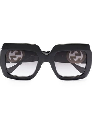 Gucci Eyewear oversized square sunglasses - Black