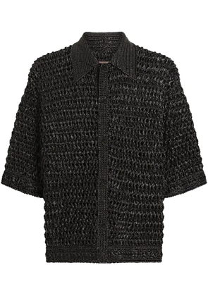 Dolce & Gabbana open-knit shirt - Black