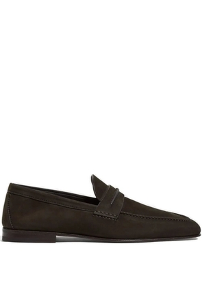 Zegna penny leather loafers - Brown