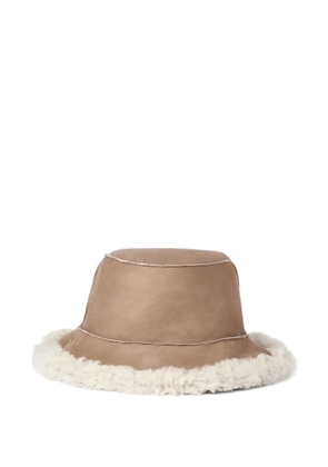 Brunello Cucinelli shearling bucket hat - Brown
