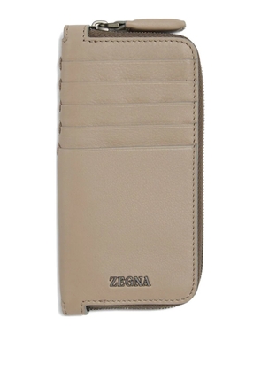 Zegna zip-around wallet - Neutrals