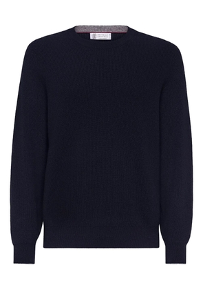 Brunello Cucinelli crew-neck cashmere jumper - Blue