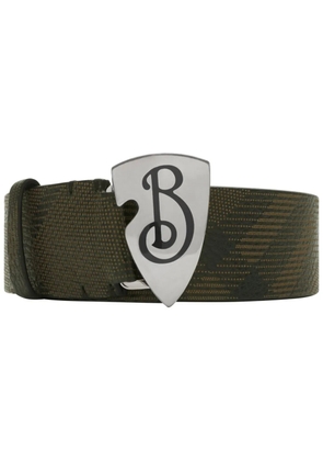 Burberry B Shield checked belt - Brown