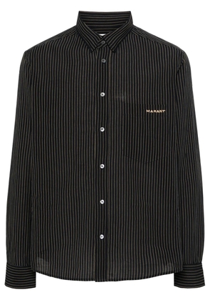 MARANT Jasolo striped cotton shirt - Black