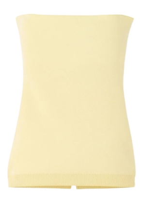 Jacquemus strapless knitted top - Yellow