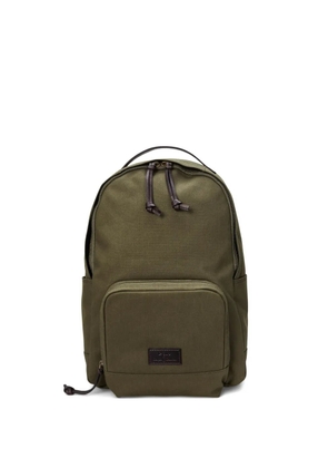 Polo Ralph Lauren leather-trim canvas backpack - Green