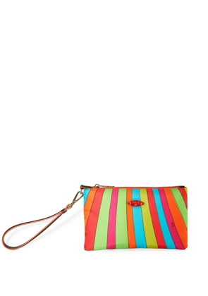 PUCCI Iride-print clutch bag - Green