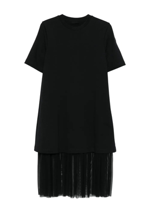 Moncler layered midi dress - Black