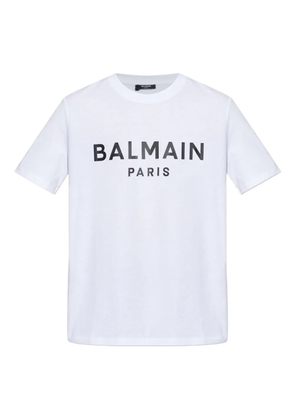 Balmain logo-print T-shirt - White