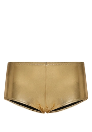 Dolce & Gabbana low-rise foiled briefs - Gold