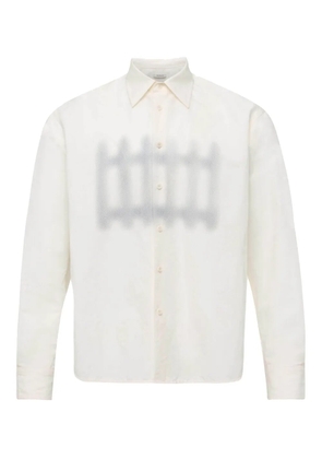 JW Anderson fence-printed shirt - Neutrals