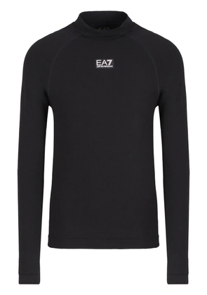 Ea7 Emporio Armani logo-patch sweatshirt - Black