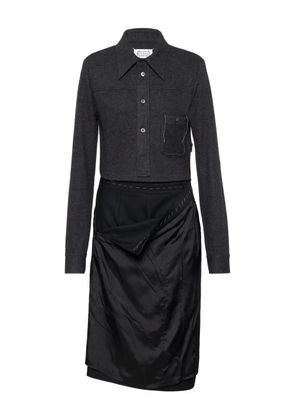 Maison Margiela long sleeve midi dress - Black