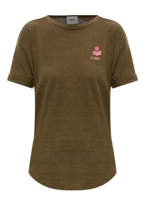 MARANT ÉTOILE Koldia logo-print T-shirt - Green