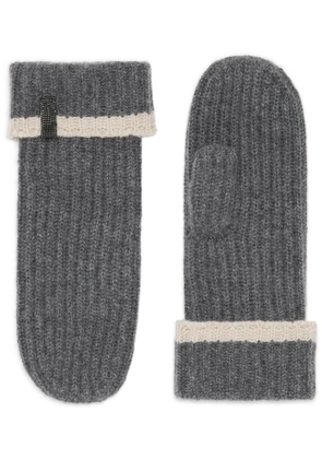 Brunello Cucinelli cashmere gloves - Grey