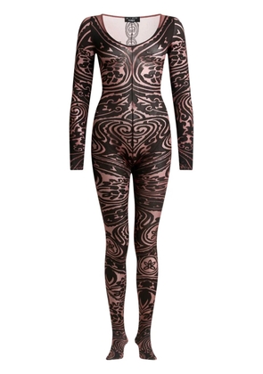 ETRO Paisley Tattoo bodysuit - Red