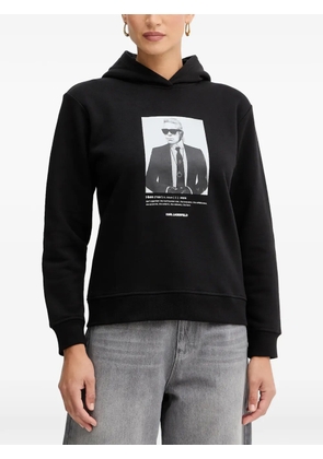 Karl Lagerfeld graphic-print hoodie - Black