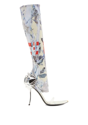 Diesel 105mm Remaster Capsule D-Ten&Half boots - Silver