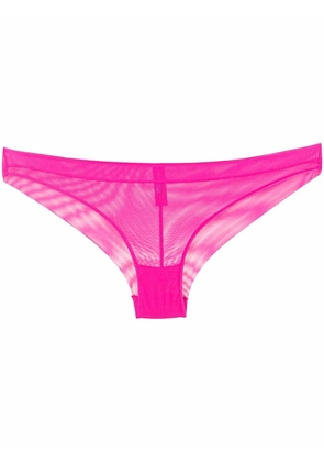 Maison Close Corps à Corps Neon semi-sheer briefs - Pink