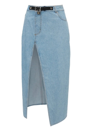 JW Anderson asymmetric denim midi skirt - Blue