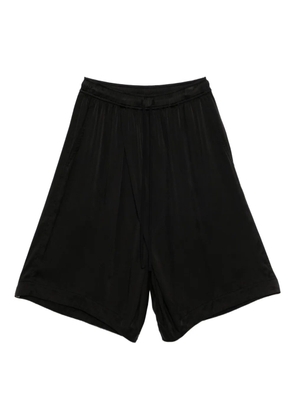 Julius drawstring drop-crotch shorts - Black