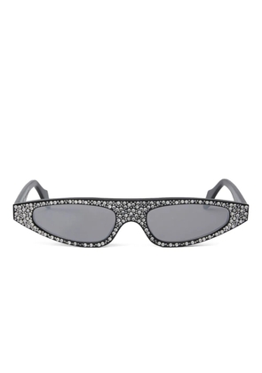 PINKO crystal-embellished geometric sunglasses - Black