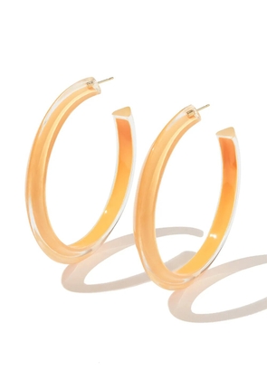 Alison Lou jelly hoop earrings - Neutrals