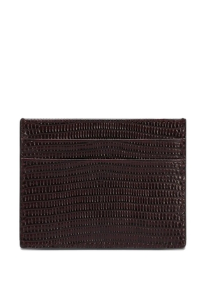 Dolce & Gabbana logo-plaque cardholder - Brown