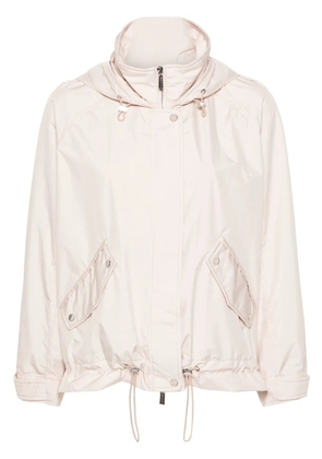 Moorer Jill-Stp hooded jacket - Neutrals