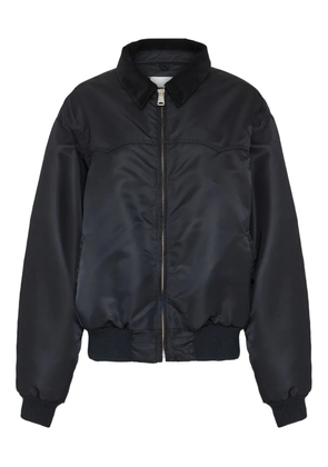 Maison Margiela corduroy-collar bomber jacket - Black